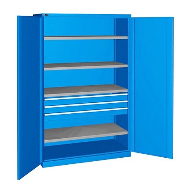 Vendita online Armadio PERFOM con porte battenti e 3 cassetti mm.1193x555x2000H (Rif.1700)